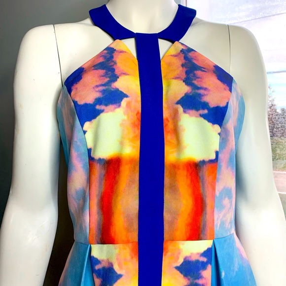 Pilgrim Color block Multicolor Dress Party Cocktail Sz Medium - Picture 5 of 10